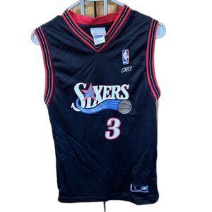 Reebok Philadelphia sixers jersey Tank NBA L youth #3 Jimenez Sleeveless Black